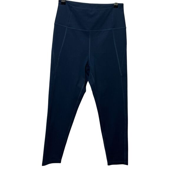 Girlfriend Collective High Waist Cropped Leggings Navy Blue Women’s Size Medium - Picture 5 of 11